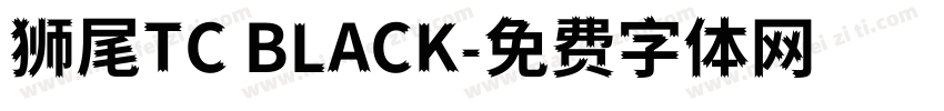 狮尾TC BLACK字体转换